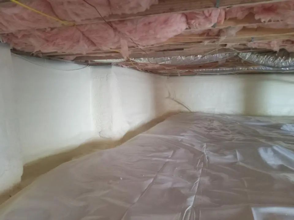 Crawl space encapsulation with closed-cell spray foam for Attic Insulation in Ladera Heights